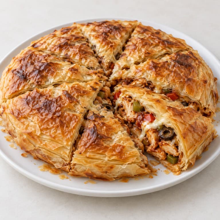 فطيرة دجاج باربيكيو
