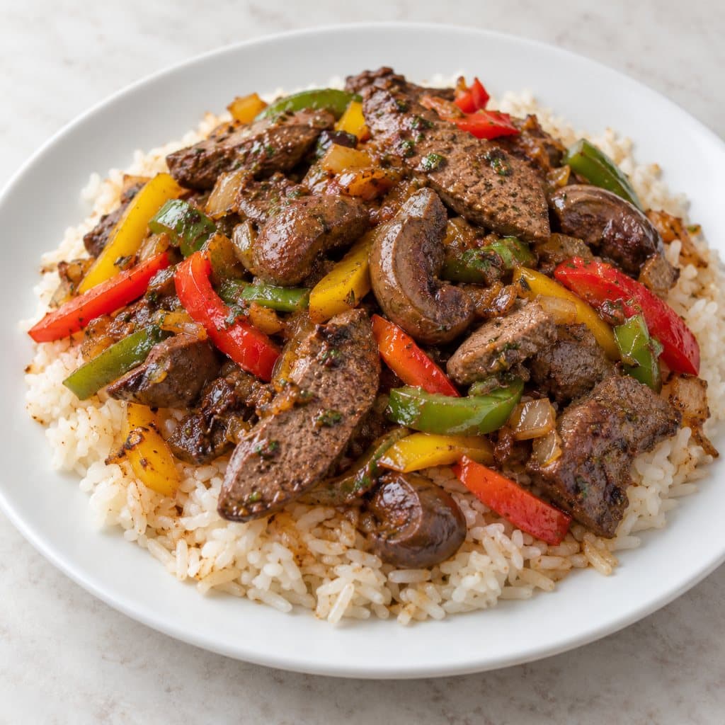 طاجن ارز كبد وكلاوى